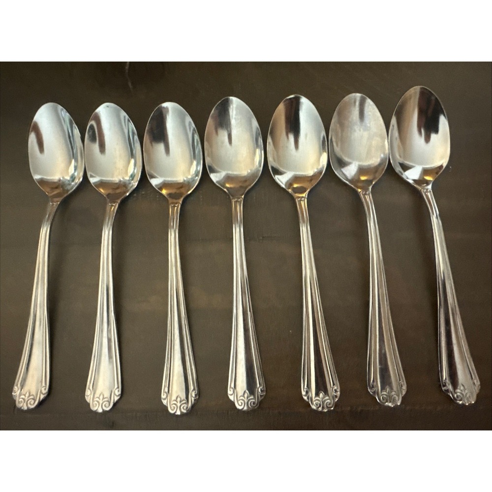 Hampton Silversmiths Katrinka 7 Teaspoons Stainless Replacement Flatware